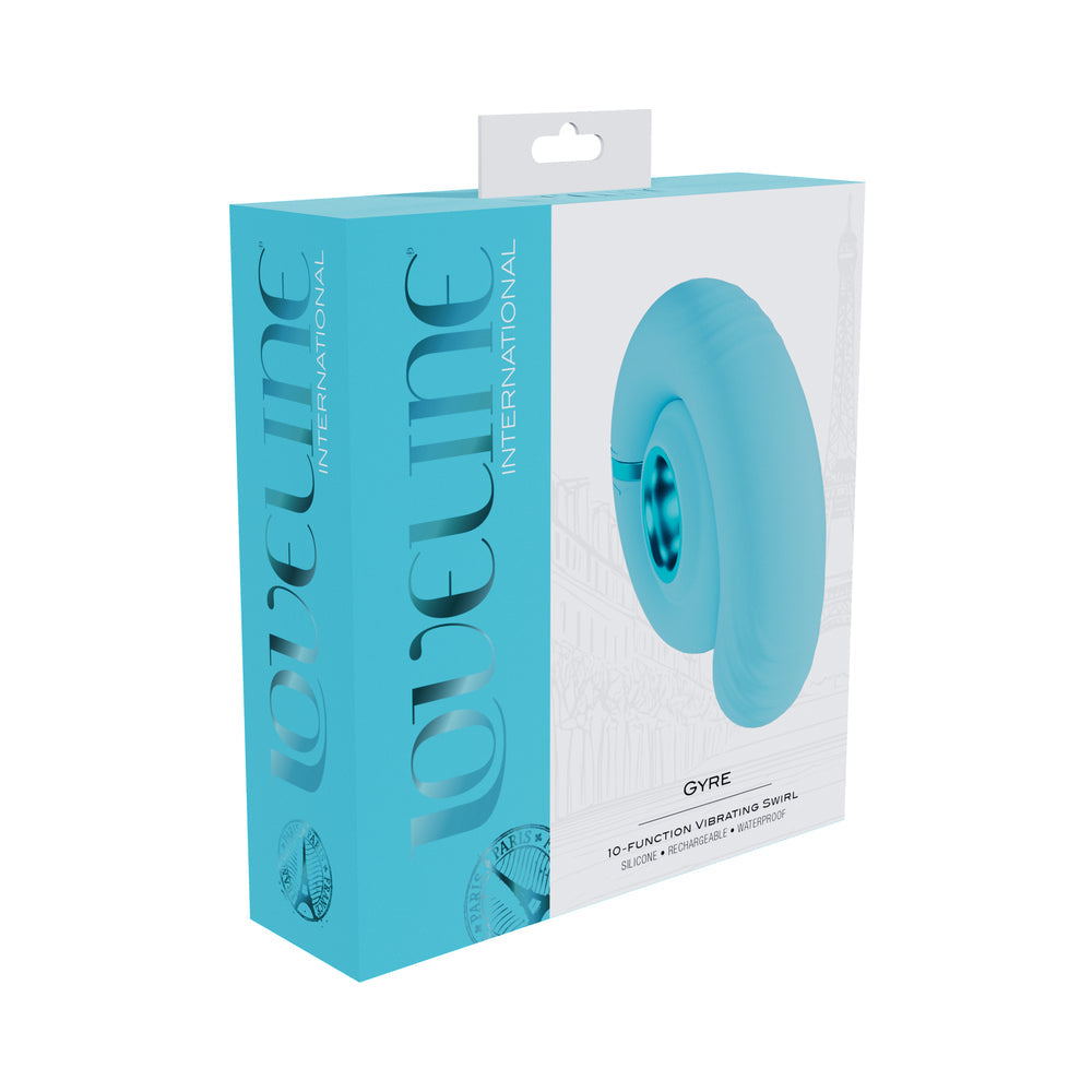 Loveline Gyre Silicone Vibrator - Blue